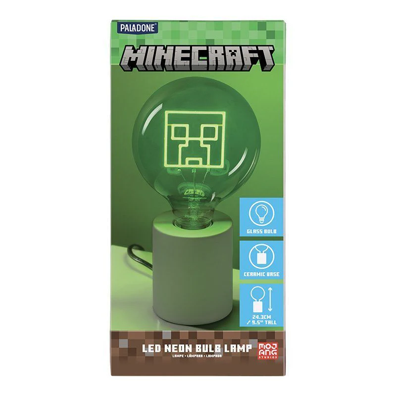 LED Neon Pære – Minecraft Creeper
