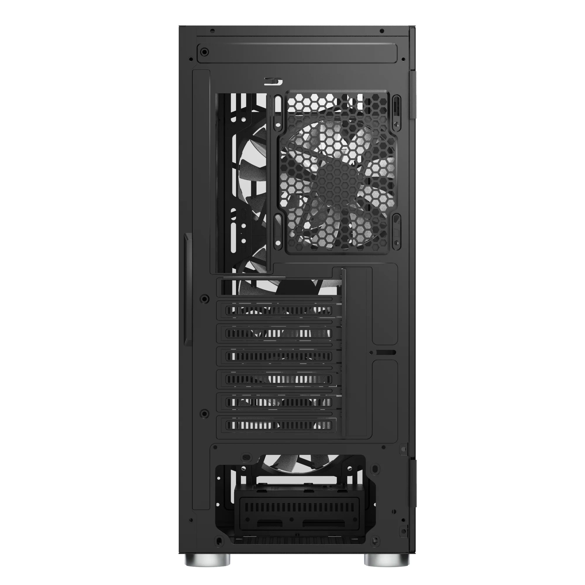 Montech X3 Mesh Black – 3x 140 mm statische RGB-Lüfter + 3x 120 mm statische RGB-Lüfter. seitlich schwenkbares gehärtetes Glas