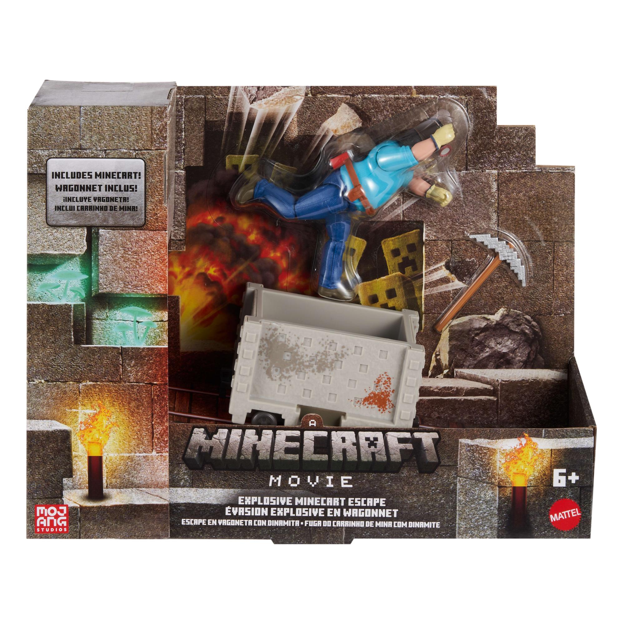 Minecraft - Steve & Minecart Filmfigur