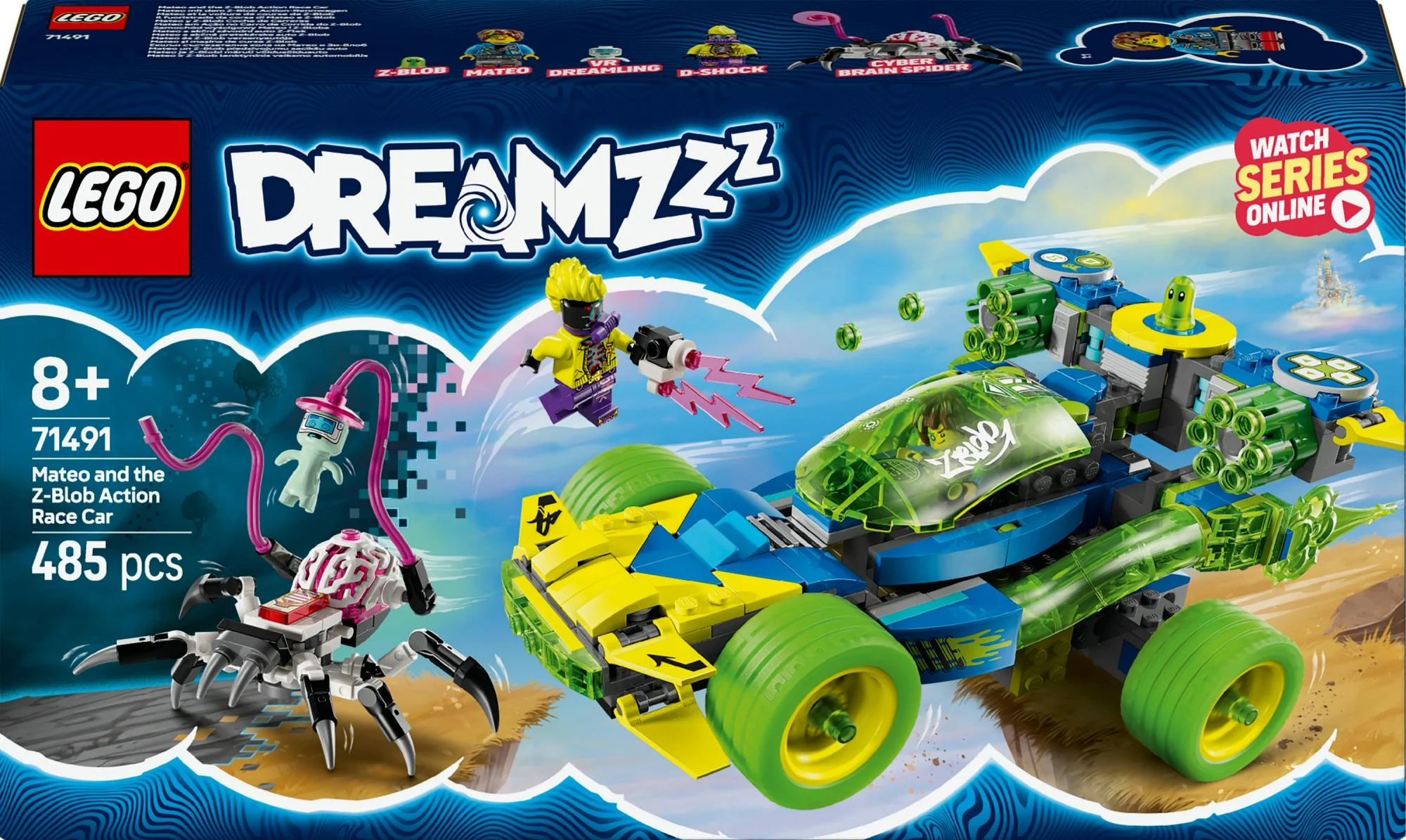 LEGO 71491 DREAMZzz Mateo with the Z-Blob Action Racing car