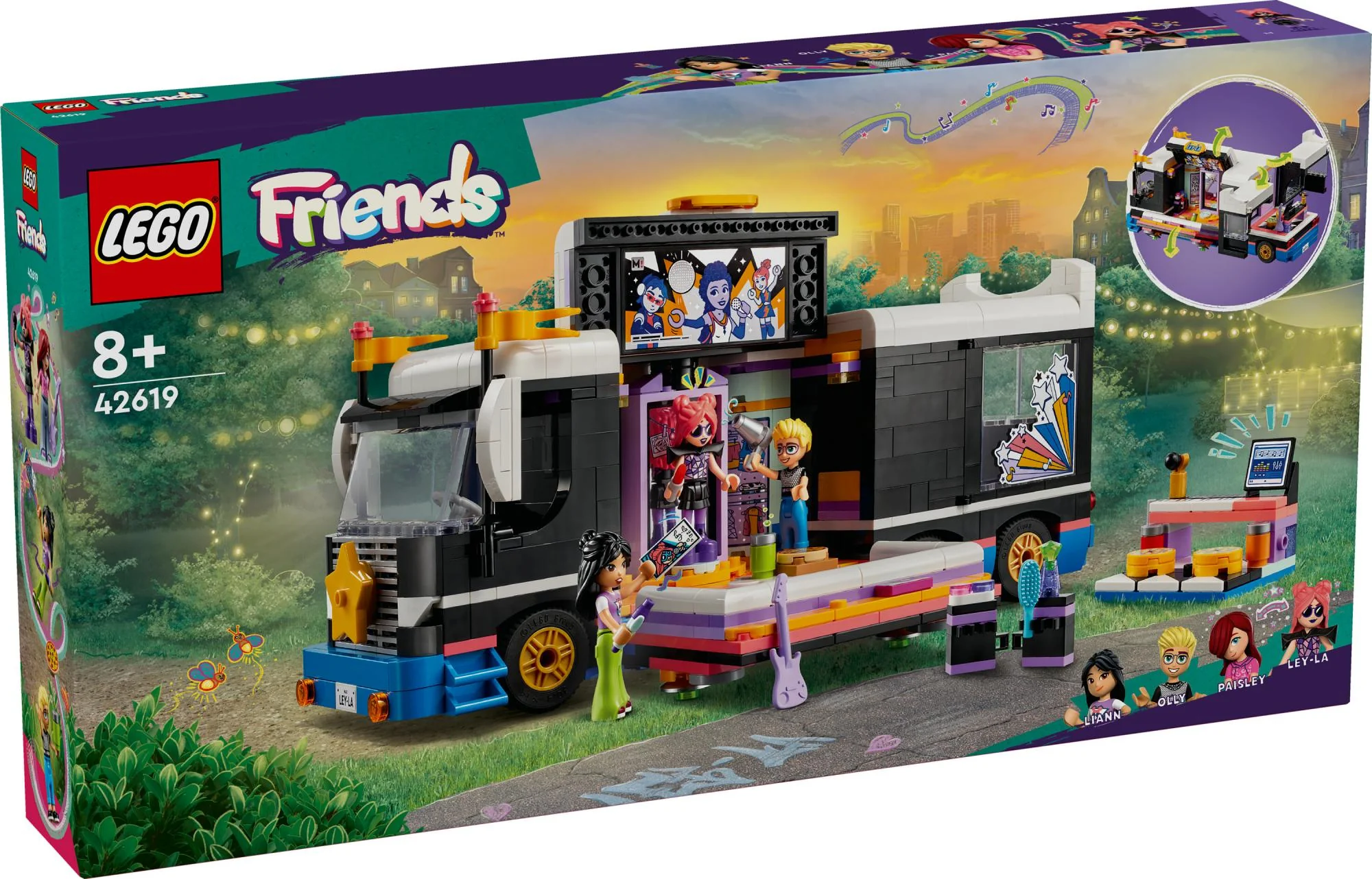 LEGO 42619 Friends Pop Star Tour Bus