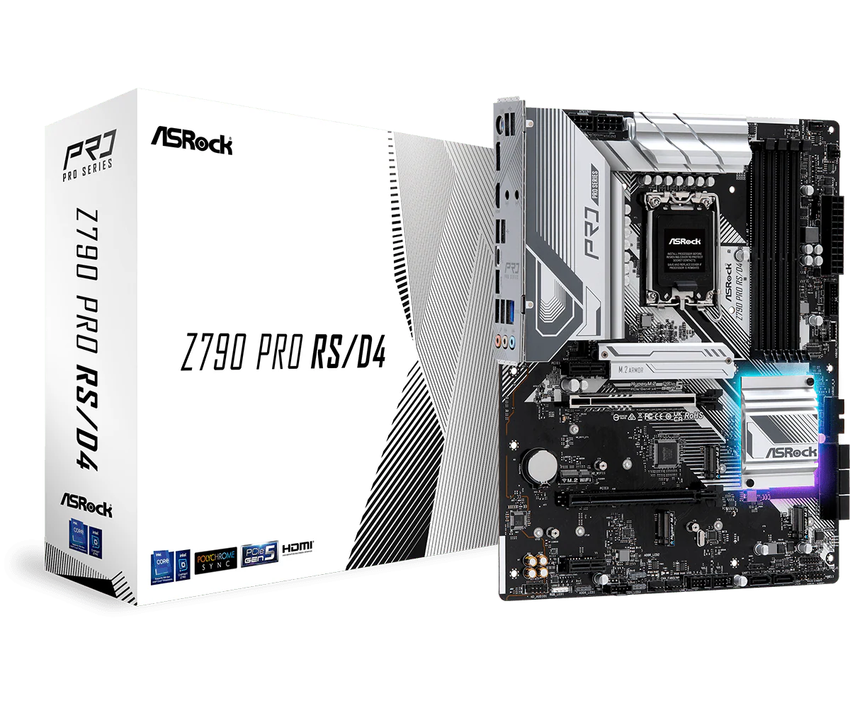 ASrock Z790 Pro RS DDR4 - Bundkort