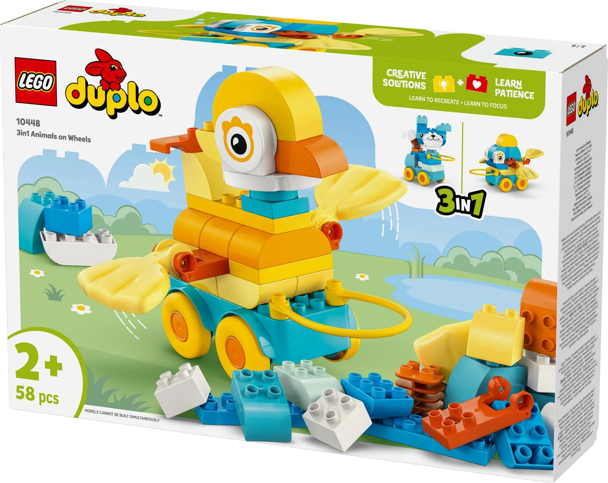 LEGO 10448 DUPLO Town Animals on Wheels 3-in-1 Set