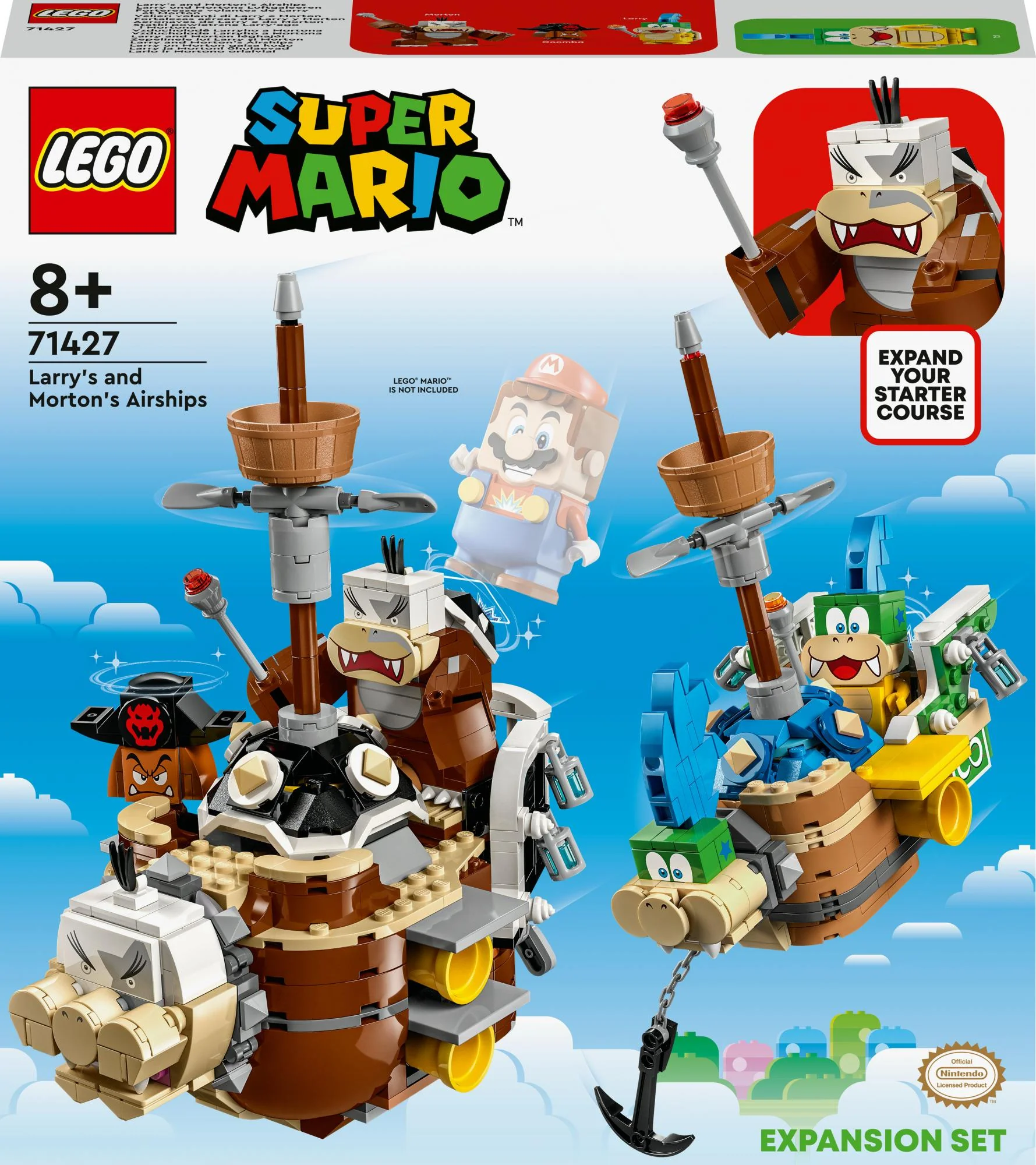 LEGO Super Mario - Larry's and Morton's Airships Expansion Set (71427.)