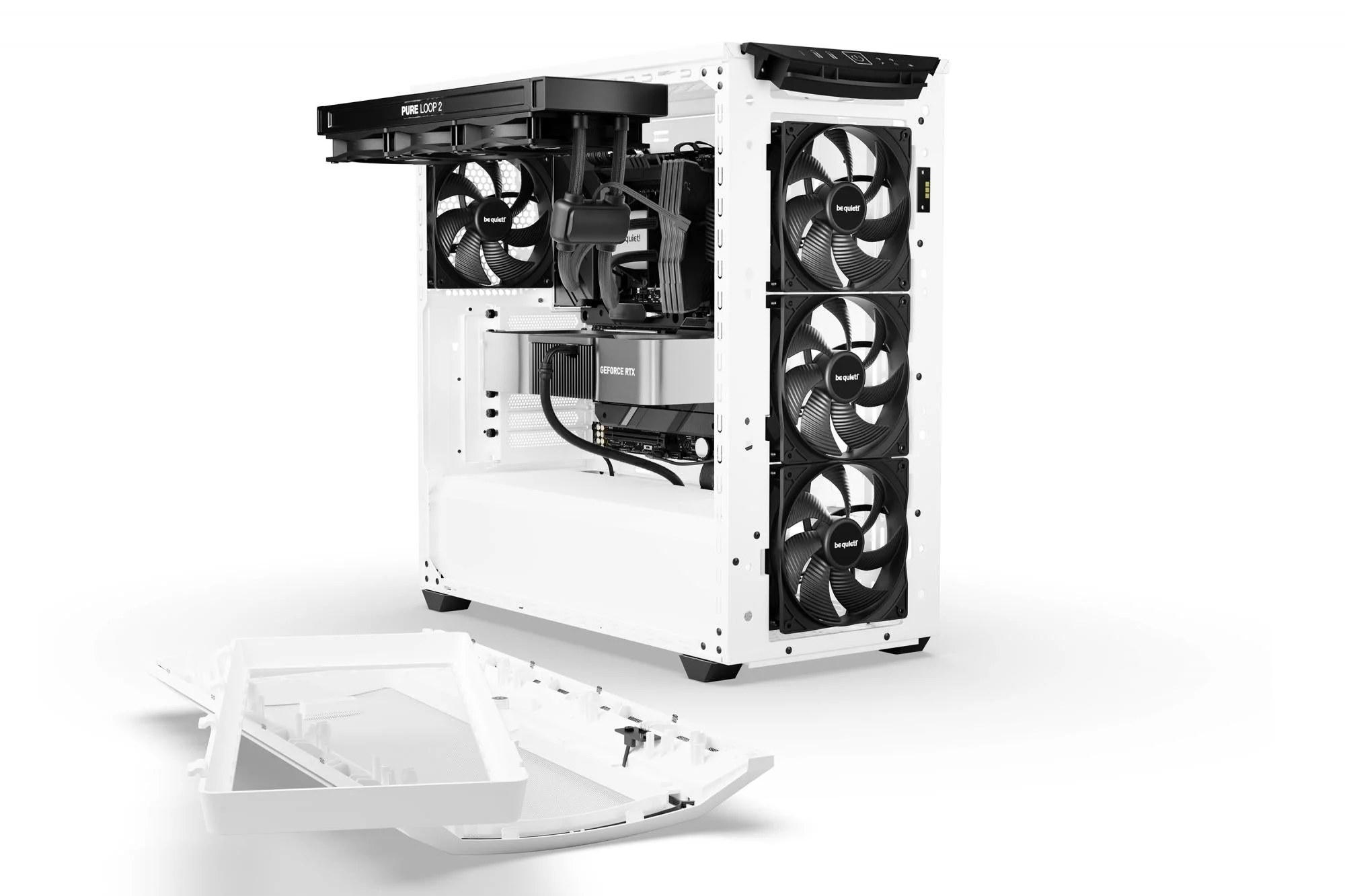 be quiet! SHADOW BASE 800 DX. tower case (white. tempered glass)