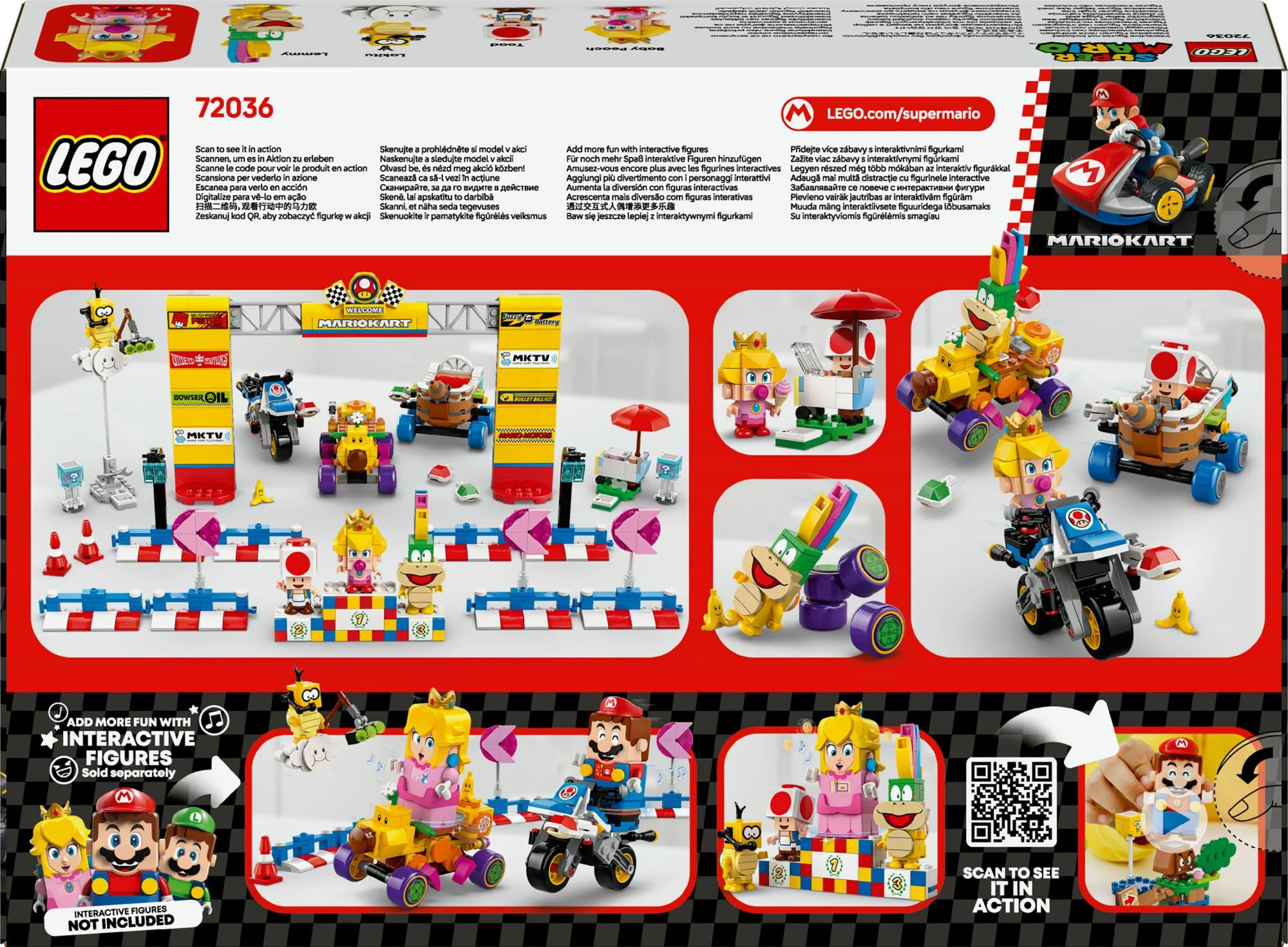 LEGO 72036 Super Mario - Mario Kart: Baby Peach & Grand Pix Set