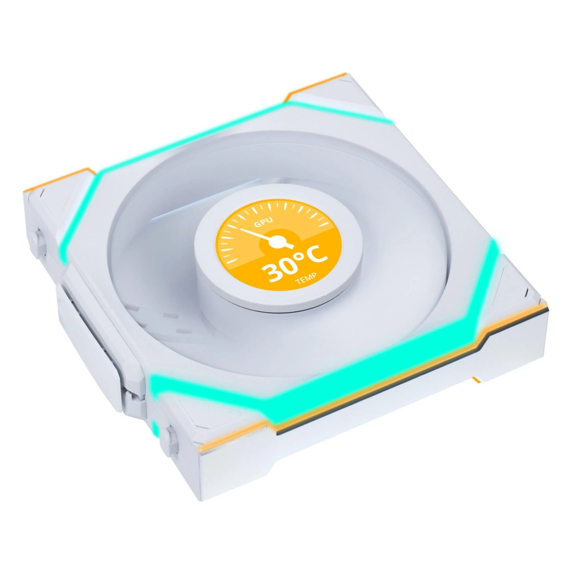 Lian Li UNI FAN SL Wireless LCD. Hvid- 120mm