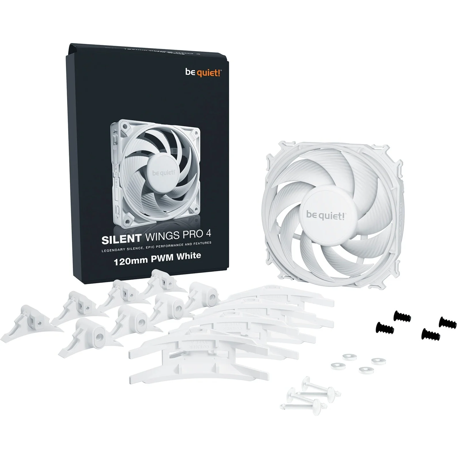be quiet! Silent Wings Pro 4 120mm PWM White. case fan (white)