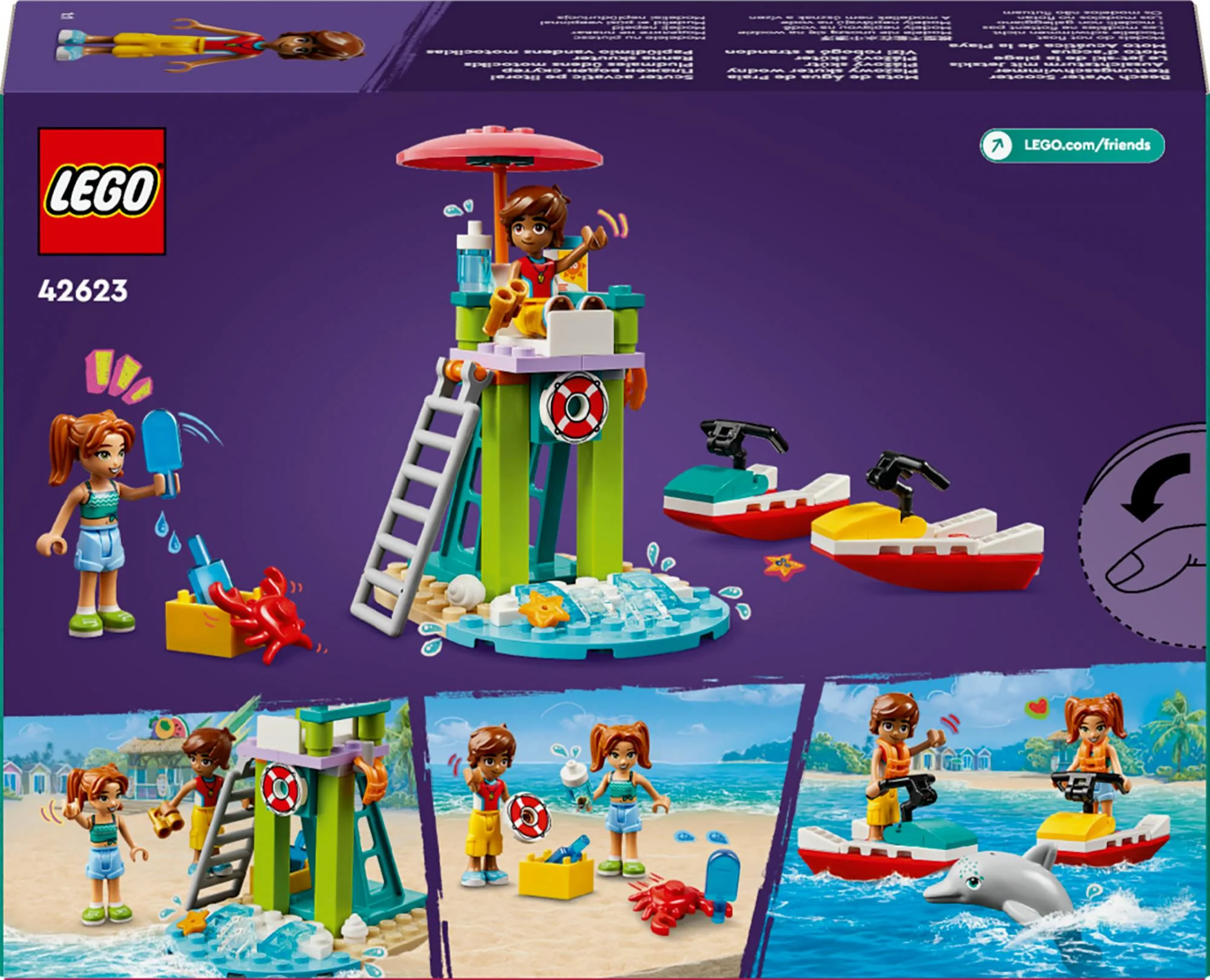 LEGO 42623 Friends Lifeguard Observation Tower with Jet Skis