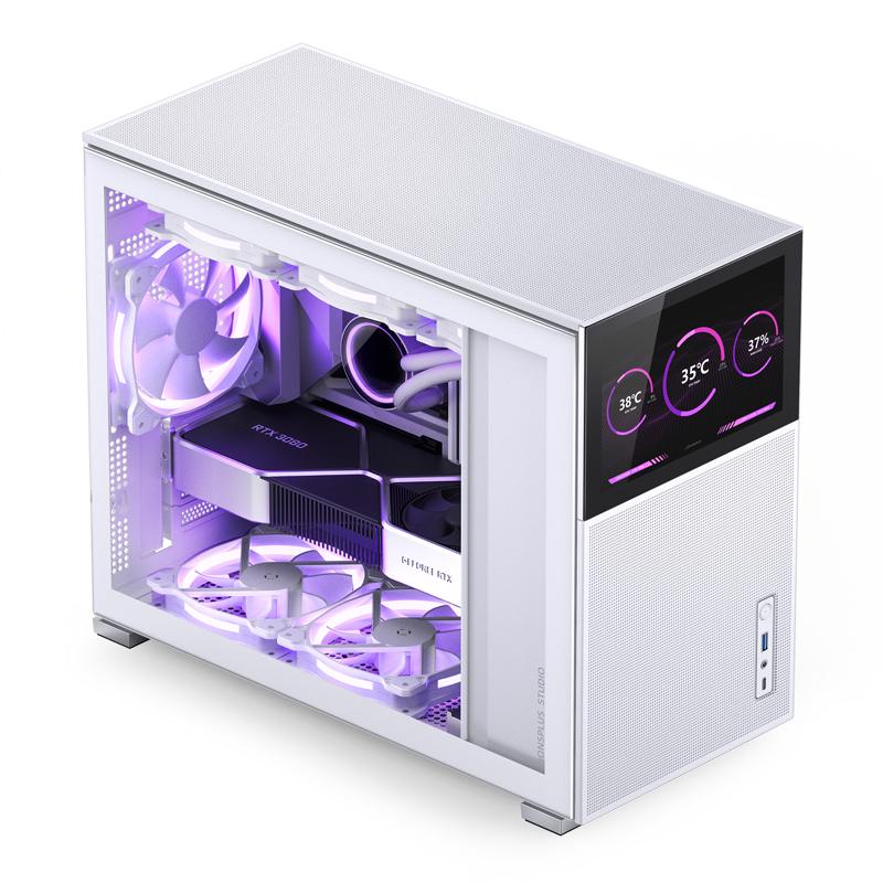 Jonsbo D31 MESH Screen mATX Case. Tempered Glass - Hvid