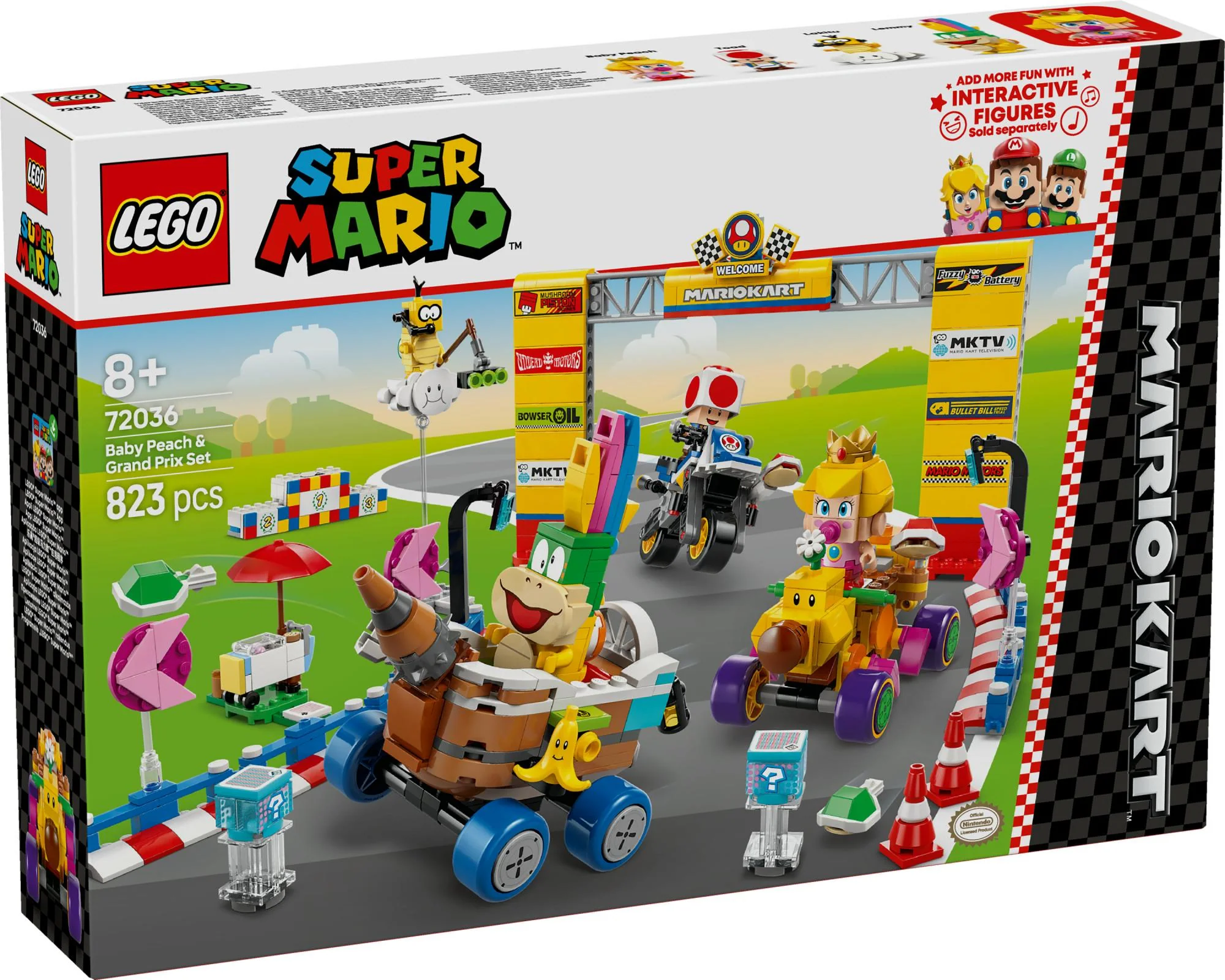 LEGO 72036 Super Mario - Mario Kart: Baby Peach & Grand Pix Set