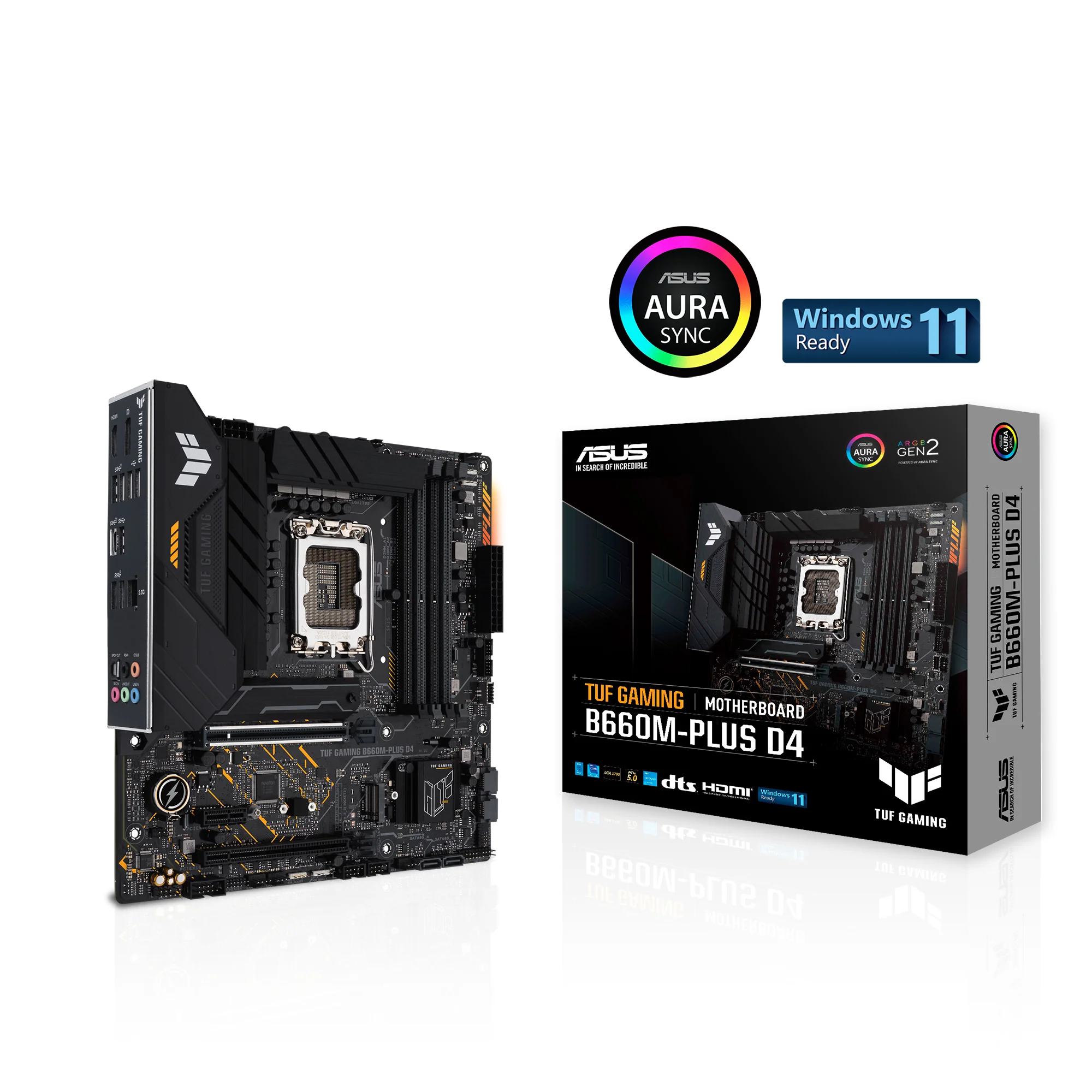 ASUS TUF GAMING B660M-PLUS D4 (mATX. B660. LGA 1700. DDR4)