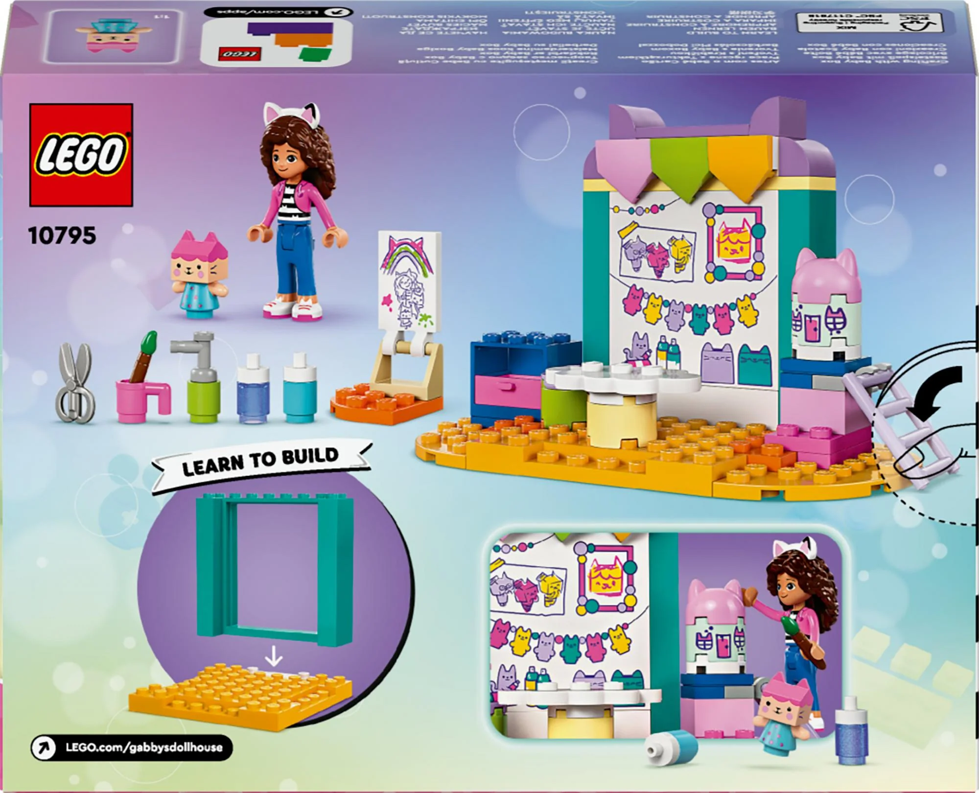 LEGO 10795 Gabby's Dollhouse Crafting Fun with Baby Box
