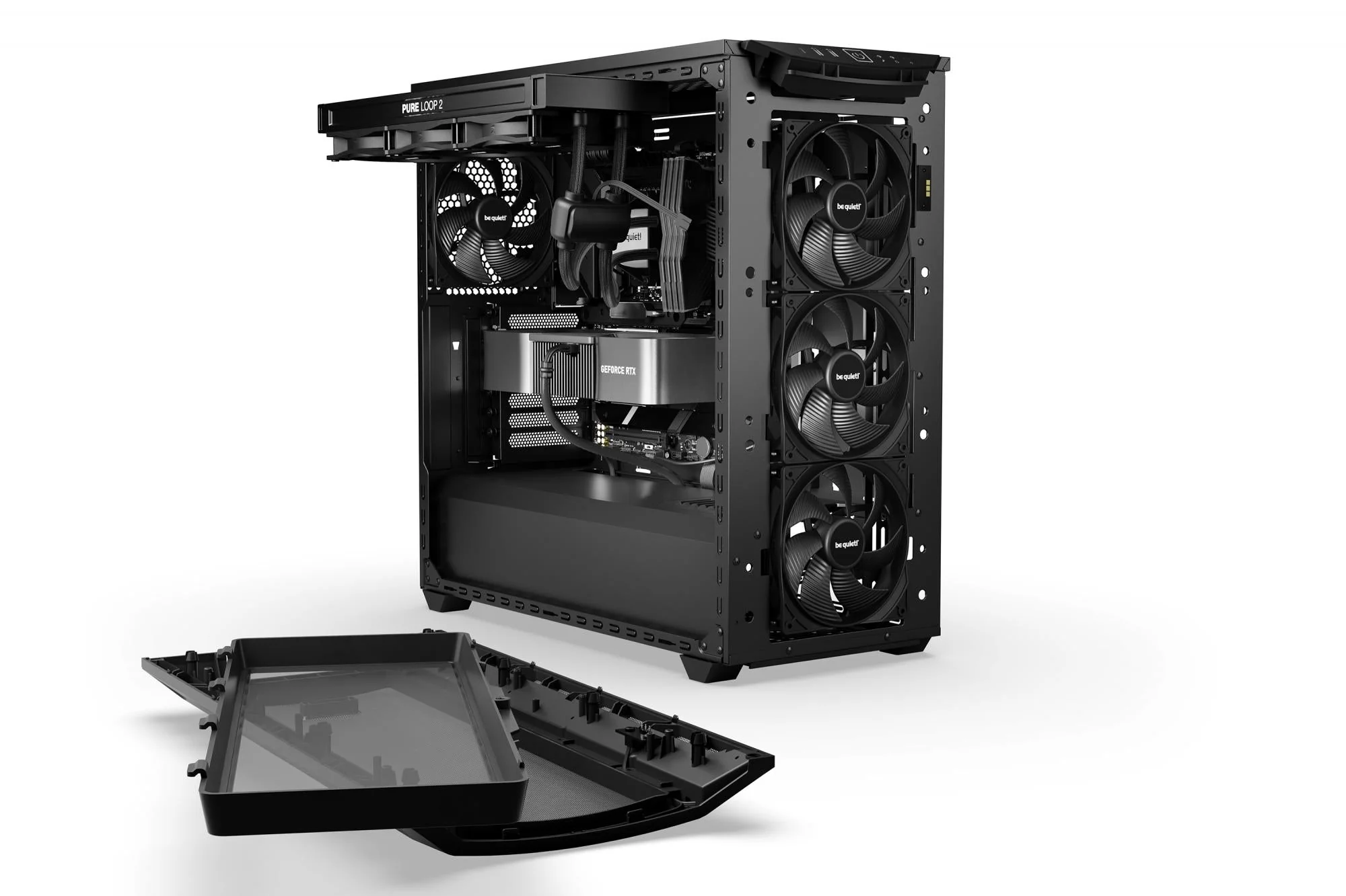 be quiet! SHADOW BASE 800. tower case (black. tempered glass)