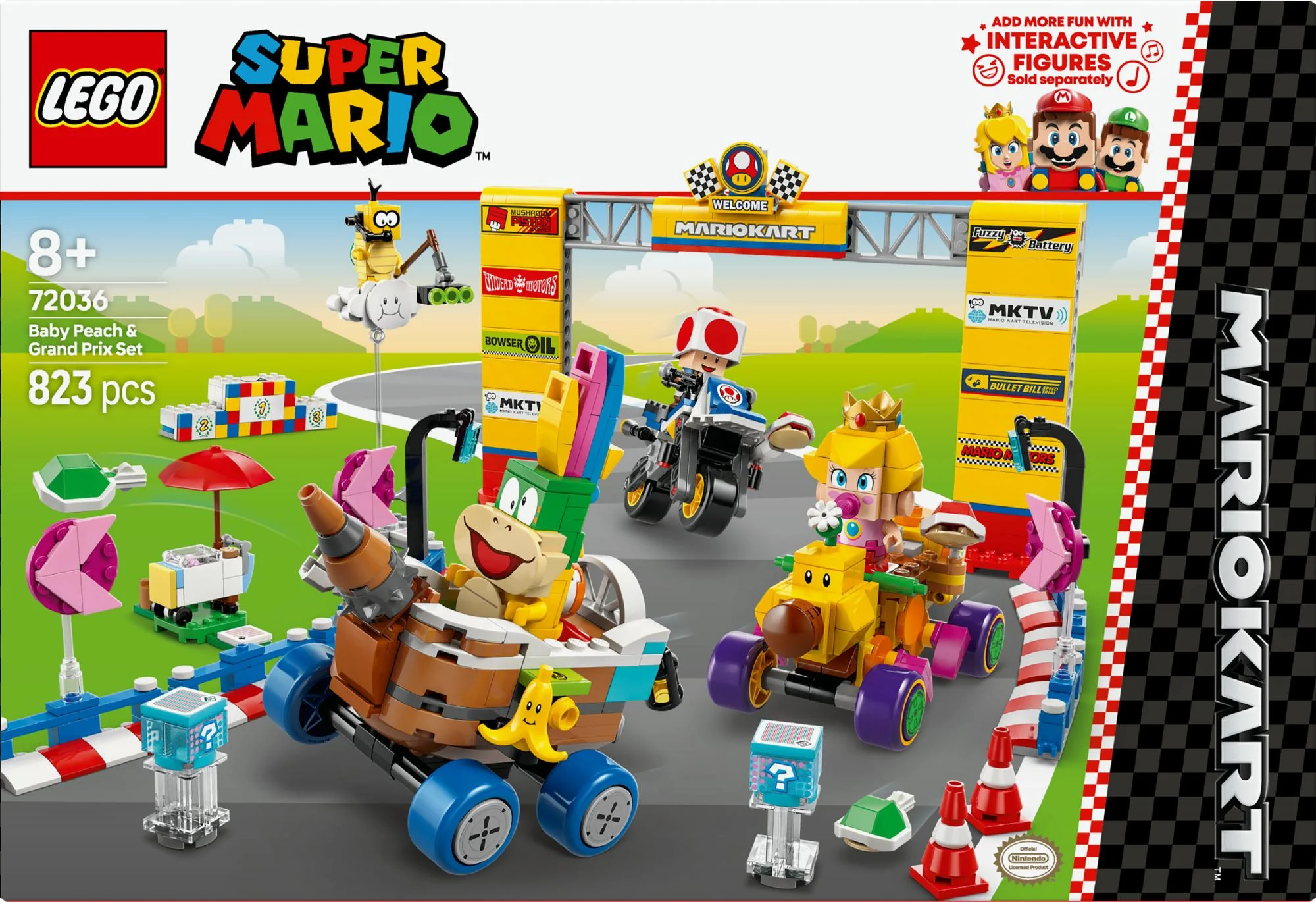 LEGO 72036 Super Mario - Mario Kart: Baby Peach & Grand Pix Set