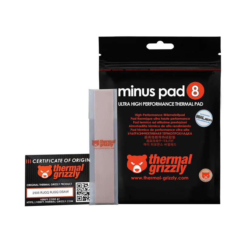 Thermal Grizzly Minus Pad 8 - 20x 120x 1.0 mm