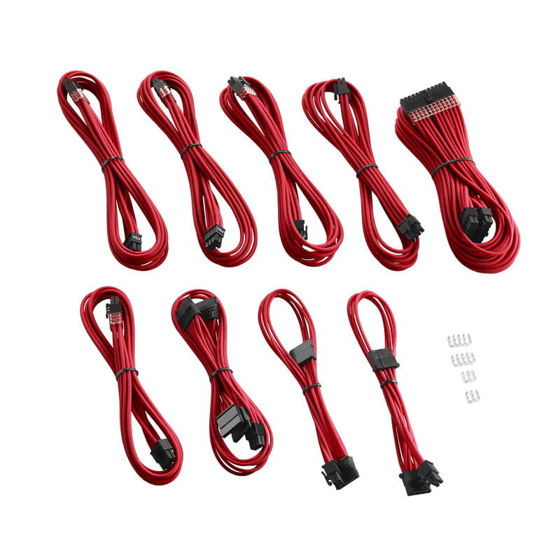 CableMod PRO ModMesh RT-Serie ASUS ROG / Seasonic Kabelkits – rot
