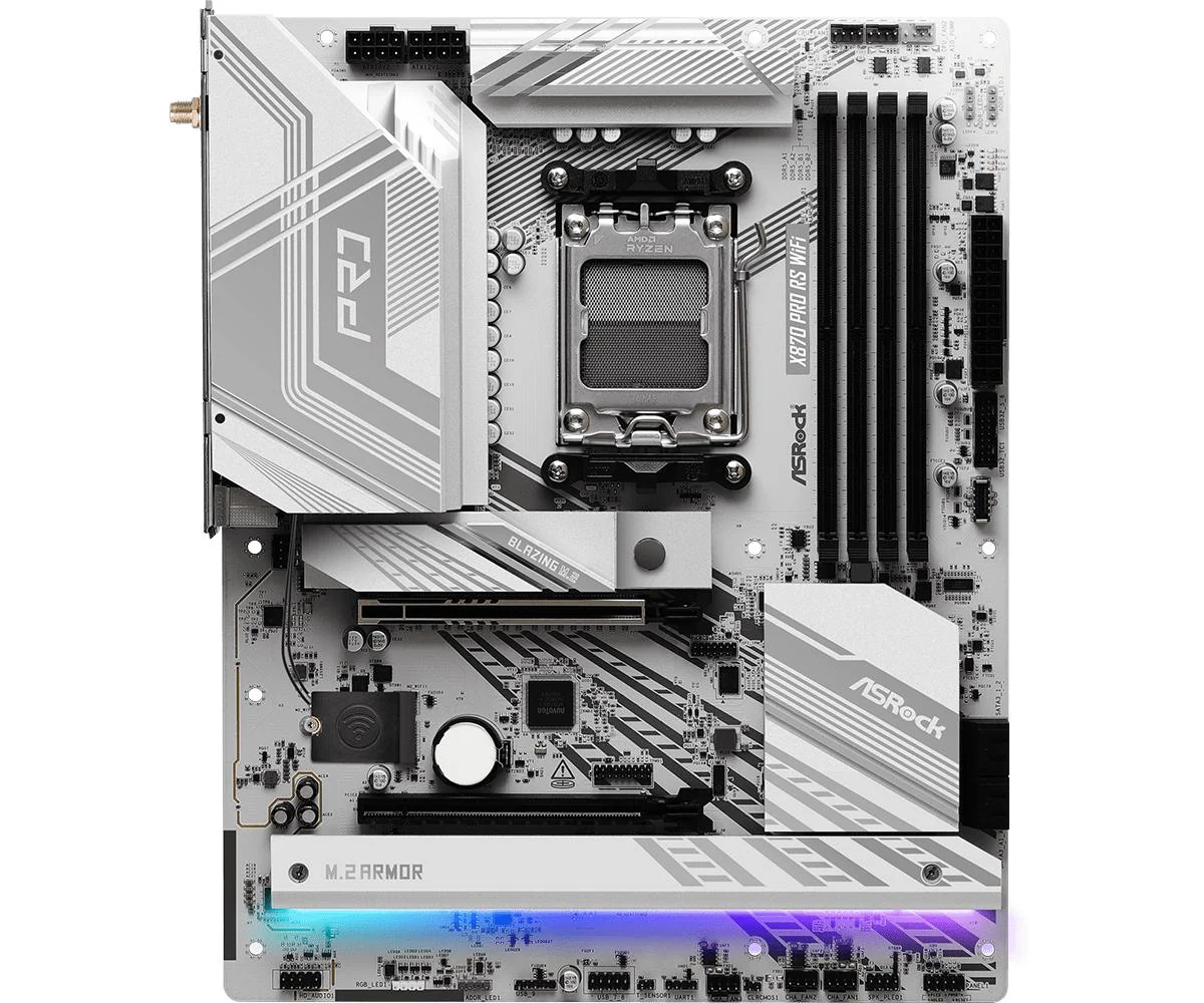 ASRock X870 PRO RS WiFi Motherboard ATX AM5 Socket DDR5