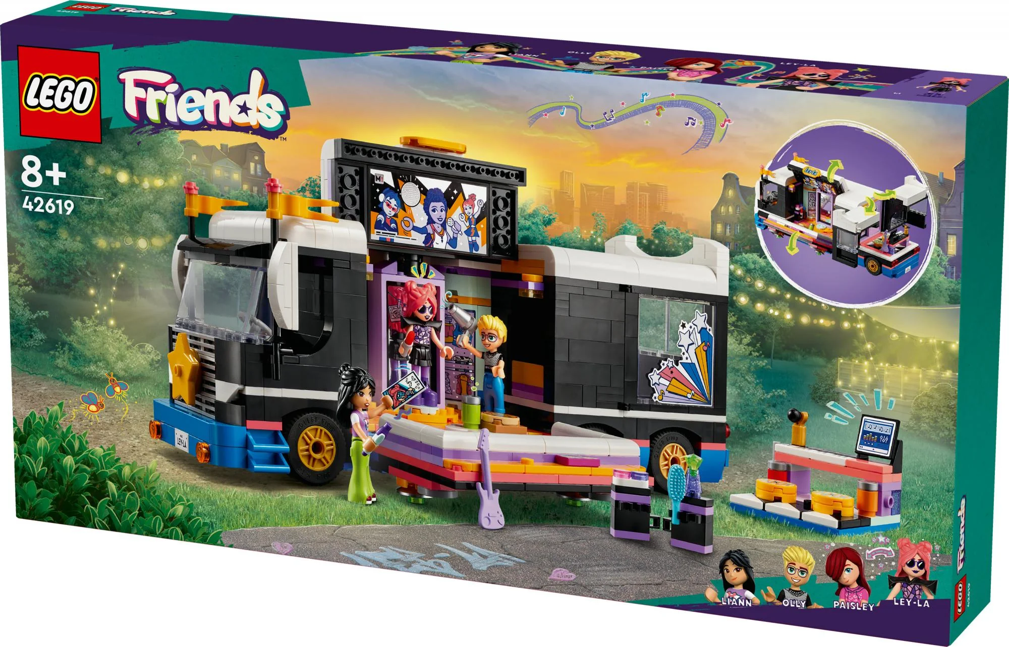LEGO 42619 Friends Pop Star Tour Bus