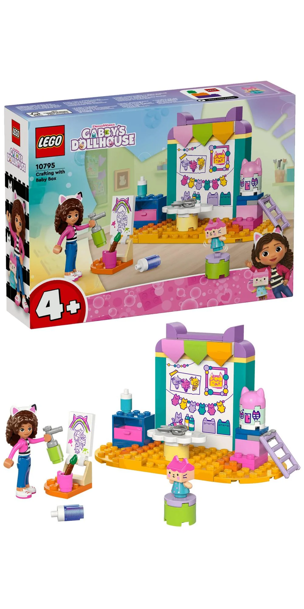 LEGO 10795 Gabby's Dollhouse Crafting Fun with Baby Box