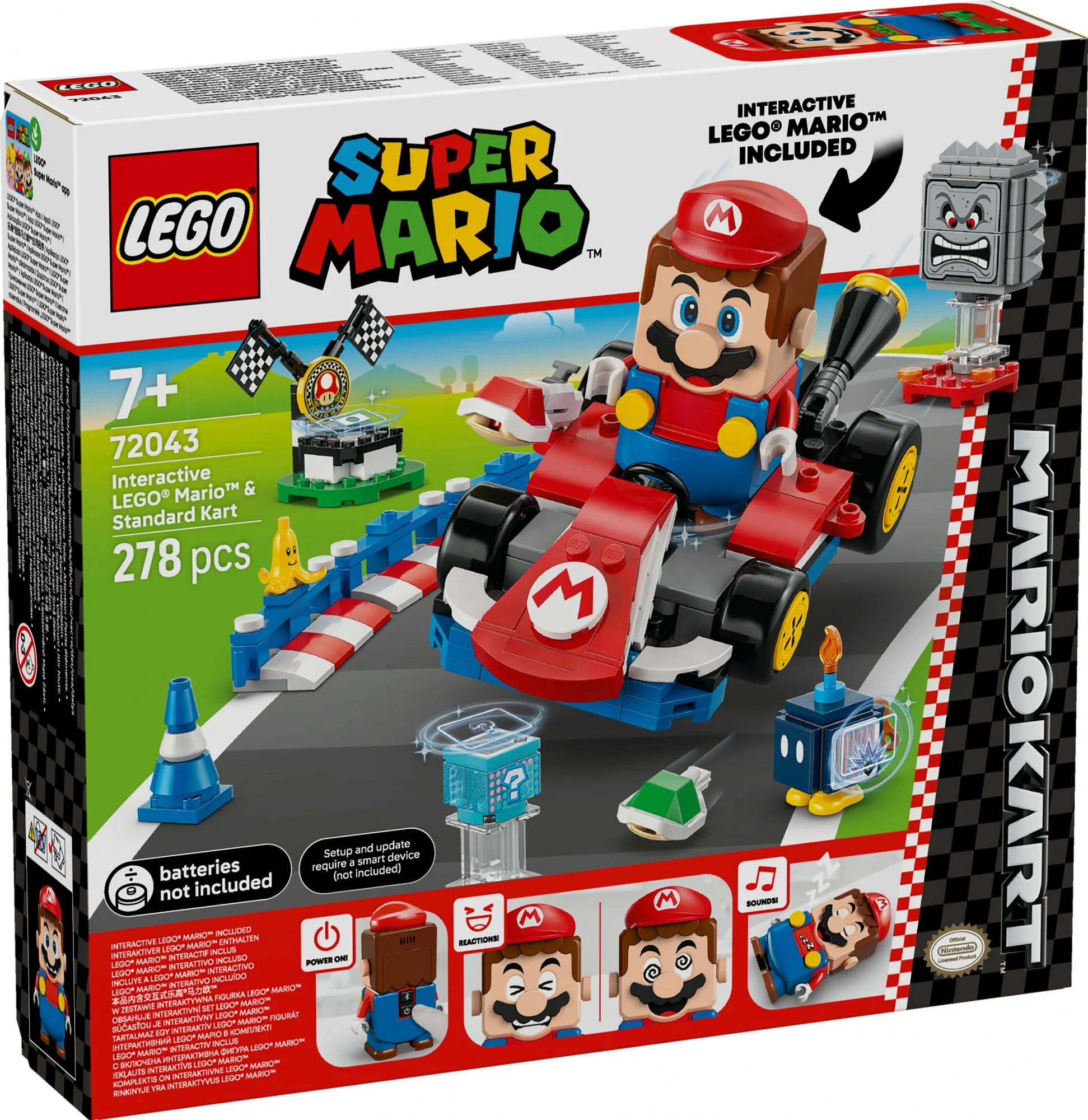LEGO Super Mario – Mario Kart™: Interaktiv LEGO® Mario™ & Standard Kart