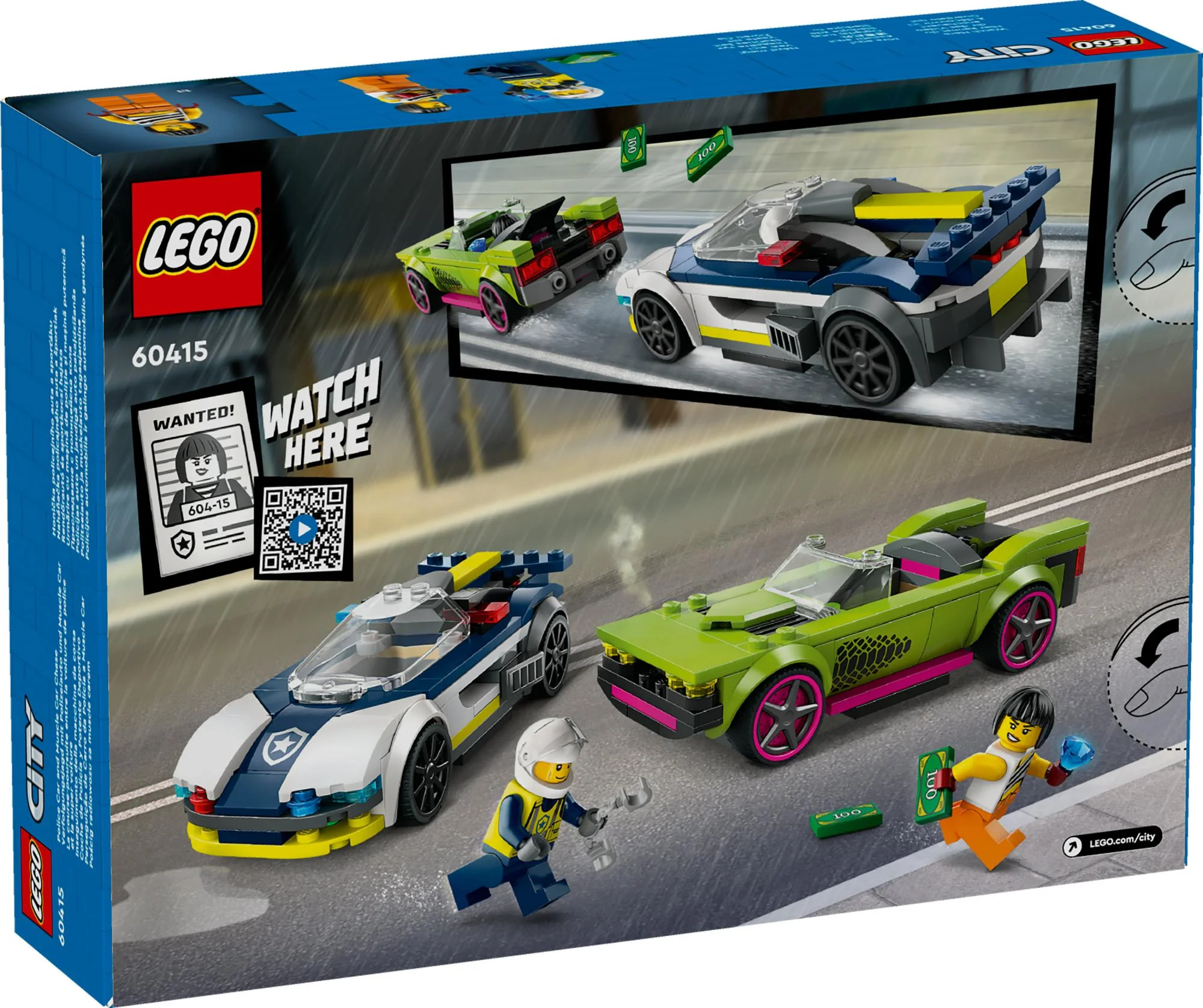 LEGO 60415 City Police Car and Muscle Car Chase