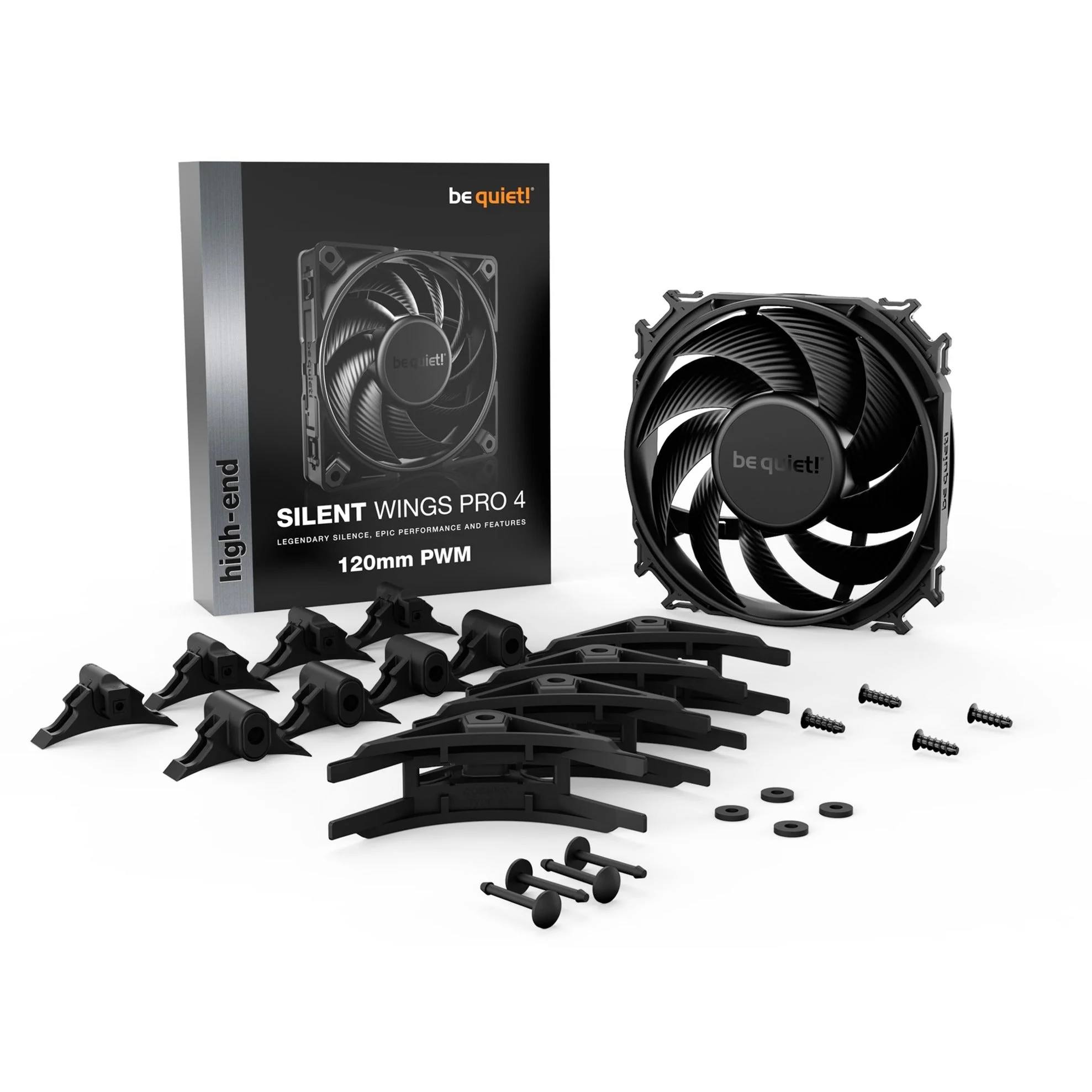 Be quiet! Silent Wings Pro 4 PWM 120x120x25. case fan (black)