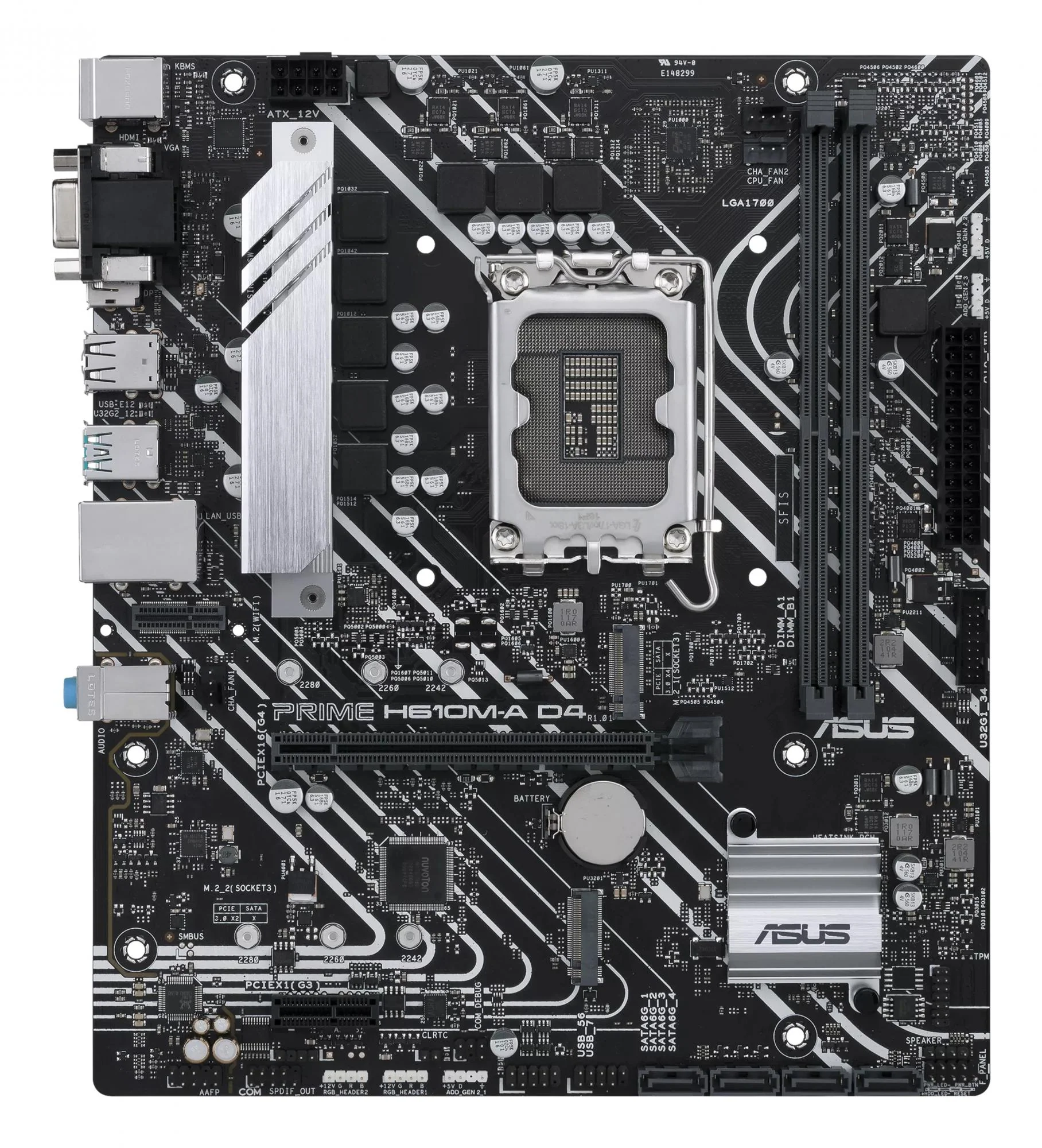 ASUS PRIME H610M-A D4-CSM Micro-ATX LGA1700  Intel H610