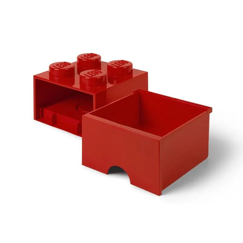 Room Copenhagen LEGO Brick Drawer 4 red - RC40051730