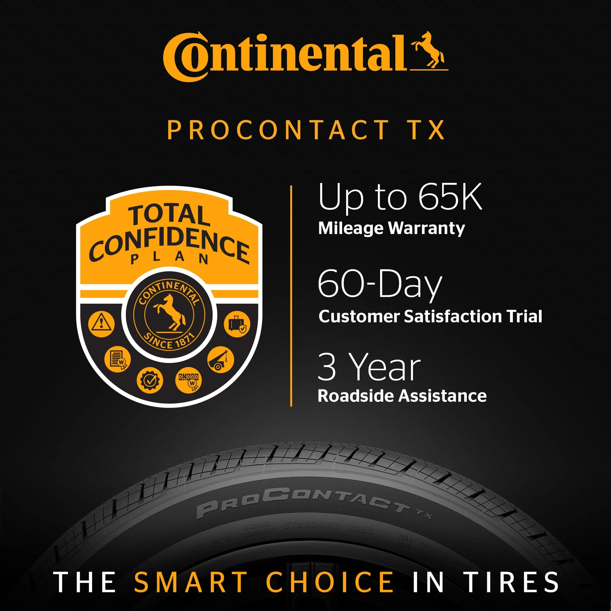 Continental ProContact TX All Season 215/55R17 94V Passenger Tire