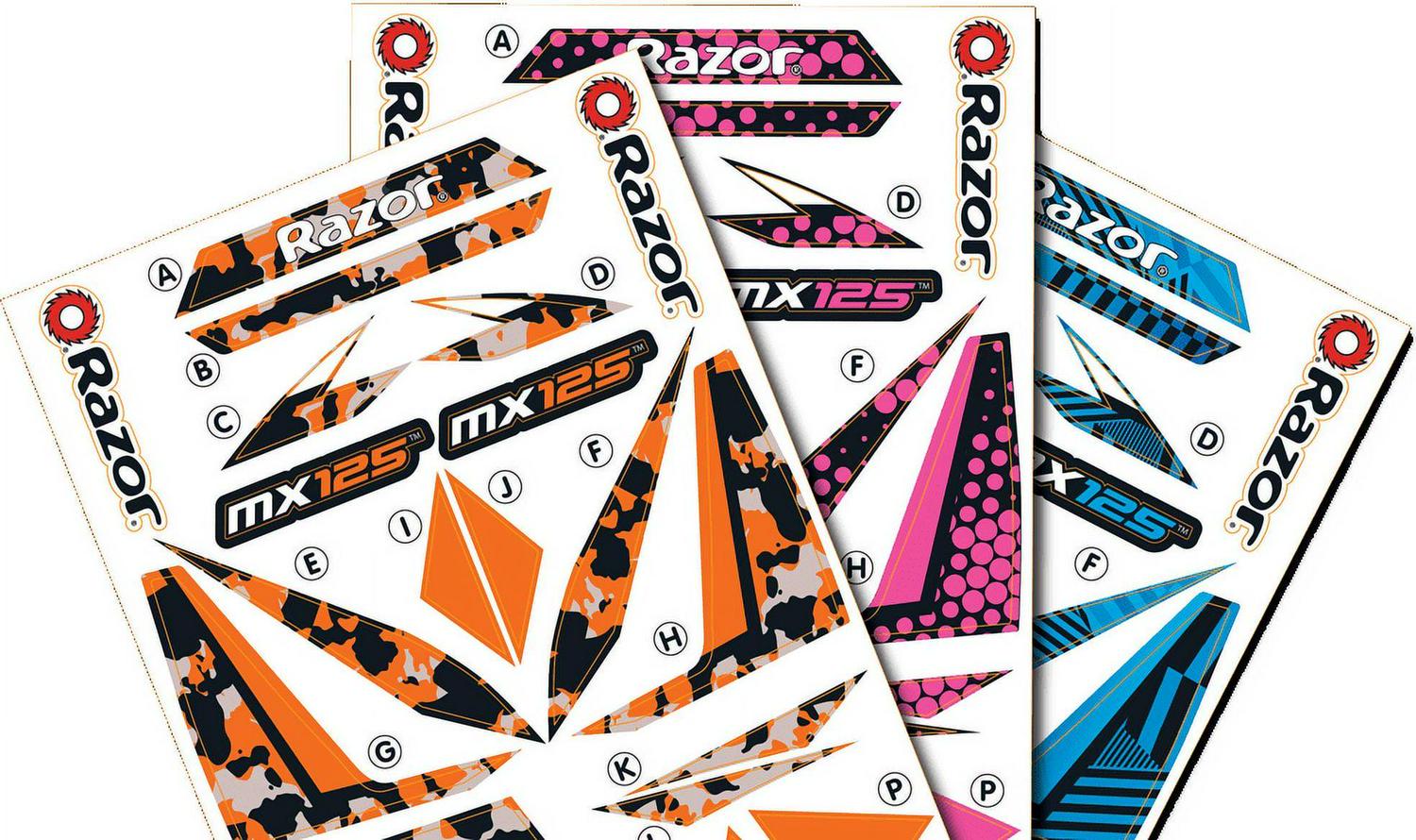 Razor Dirt Rocket MX125 Electric-Powered Dirt Bike - Black with Decal Included. for Child 5+