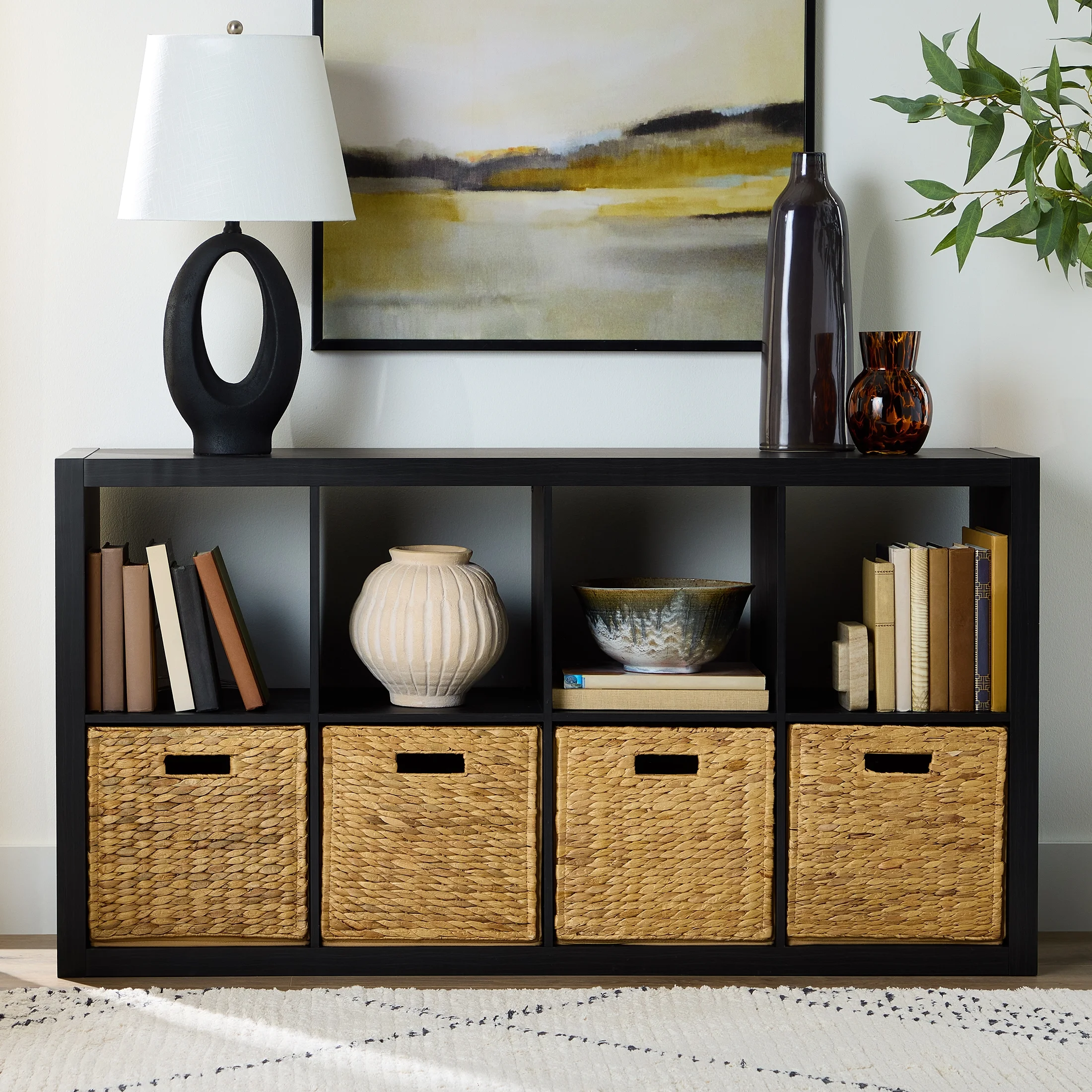 Better Homes & Gardens 8 Cube Storage Organizer, Charcoal