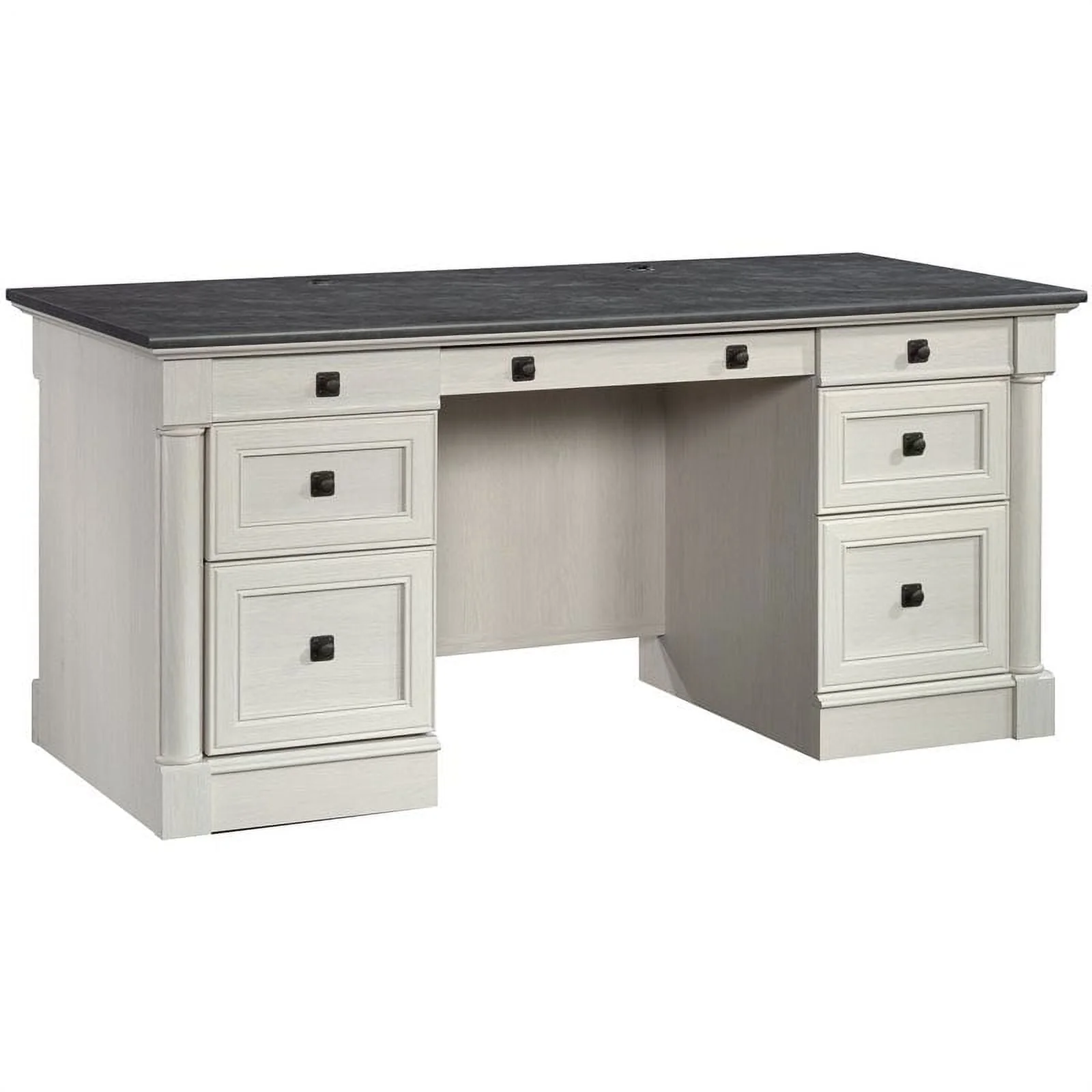 Sauder Palladia Executive Home Office Desk, Glacier Oak Finish