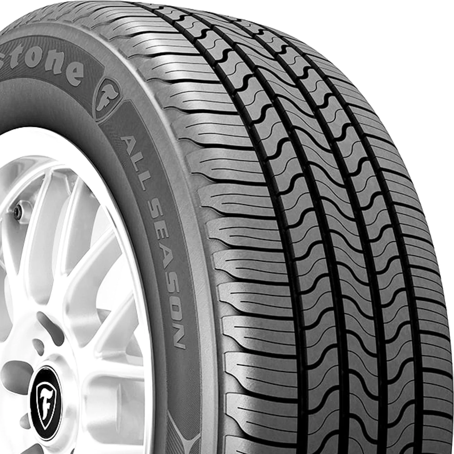Set of 4 (FOUR) Firestone All Season 215/60R16 95T AS All Season A/S Tires Fits: 2011-15 Chevrolet Cruze LT, 2012 Nissan Altima SL